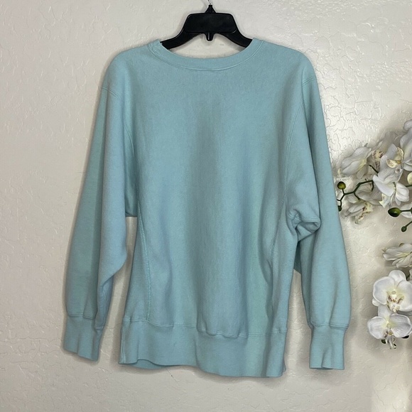 Baby Blue Champion Reverse Weave Crewneck VTG L - Picture 4 of 7